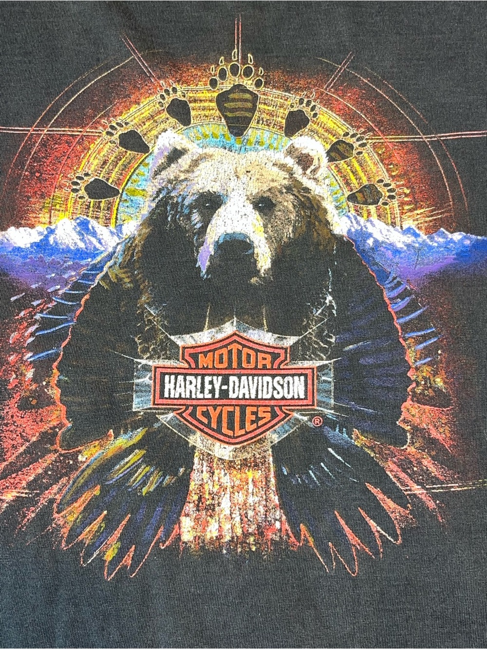 Harley Davidson Düsseldorf Germany 2XL Faded Graphic Tee